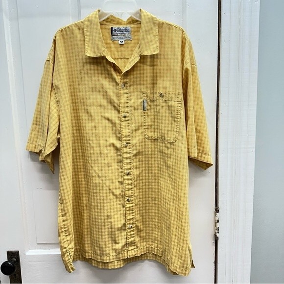 Columbia short sleeve button down lightweight shirt men's xl - Picture 1 of 4